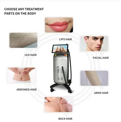 4 golflengten Soprano Titanium Diode Laser ontharingsmachine