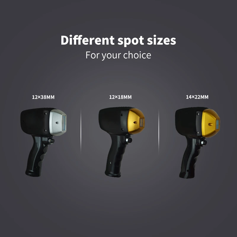 Various spot sizes Various spot sizes